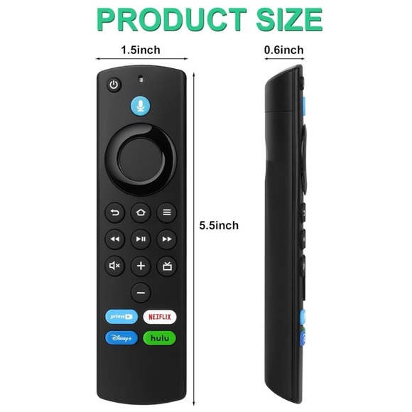 Replacement Remote Control for Fire TV Stick Streaming Devices - Picture 8 of 13